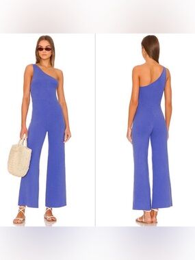 free people fp beach ribbed one shoulder jumpsuit waverly sweater knit
